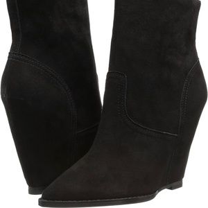 Ash Jasmin wedge bootie in Black